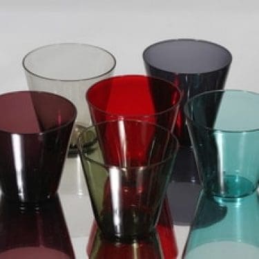 Nuutajärvi Kartio lasit, 15 cl, 6 kpl, suunnittelija Kaj Franck, 15 cl