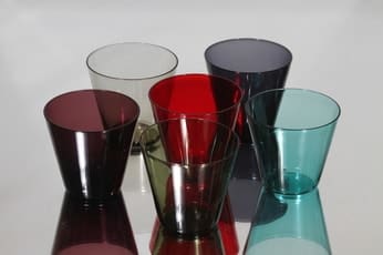 Nuutajärvi Kartio lasit, 15 cl, 6 kpl, suunnittelija Kaj Franck, 15 cl