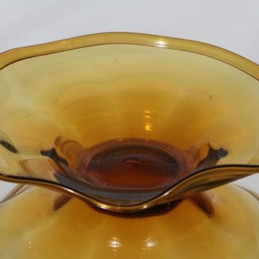 Kauklahden lasi kulho, ruskea, suunnittelija ,