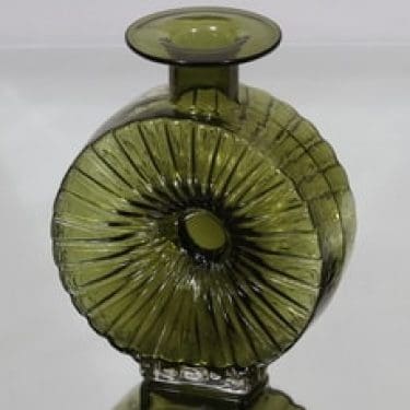 Riihimäen lasi Aurinkopullo koristepullo, koko ¾, suunnittelija Helena Tynell, koko ¾