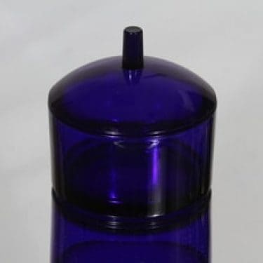 Nuutajärvi Pandora rasia, sininen, suunnittelija Markku Salo,