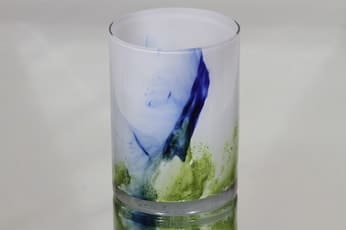 Riihimäen lasi Koralli maljakko, monivärinen, suunnittelija Tamara Aladin,