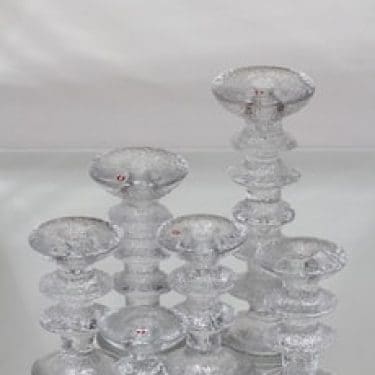 Iittala Festivo kynttilänjalat, eri kokoja, 6 kpl, suunnittelija Timo Sarpaneva, eri kokoja