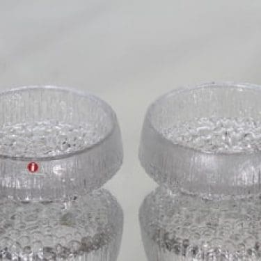 Iittala Ultima Thule annoskulhot, eri kokoja, 2 kpl, suunnittelija Tapio Wirkkala, eri kokoja