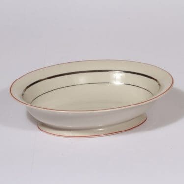 Arabia Elite kulho, suunnittelija Olga Osol, pieni, raitakoriste