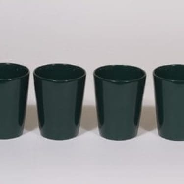 Arabia Kilta mukit, vihreä, 4 kpl, suunnittelija Kaj Franck,