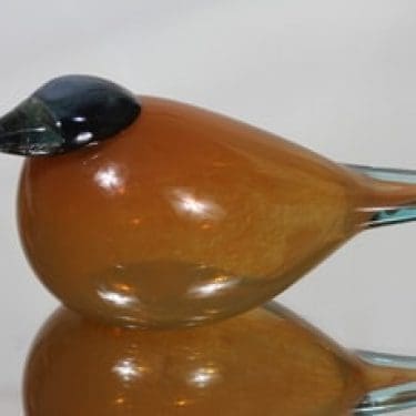 Nuutajärvi koristelintu, Kelokuukkeli, suunnittelija Oiva Toikka, Kelokuukkeli, signeerattu