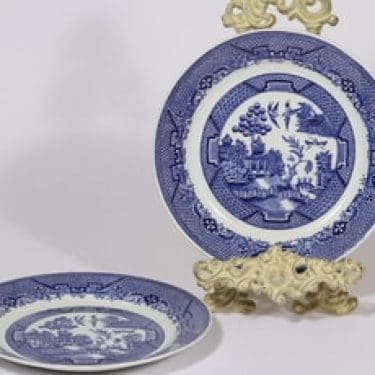 Arabia Willow lautaset, matala, 2 kpl, suunnittelija , matala, kuparipainokoriste