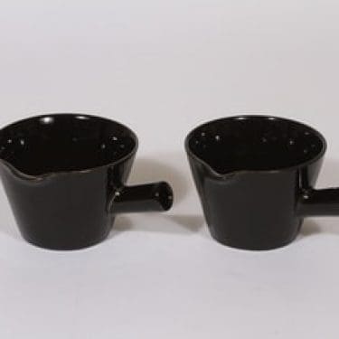 Arabia Kilta kaatimet, musta, 2 kpl, suunnittelija Kaj Franck, pieni
