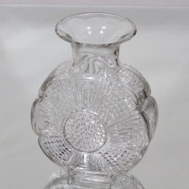 Riihimäen lasi Amuletti maljakko, kirkas, suunnittelija Tamara Aladin,