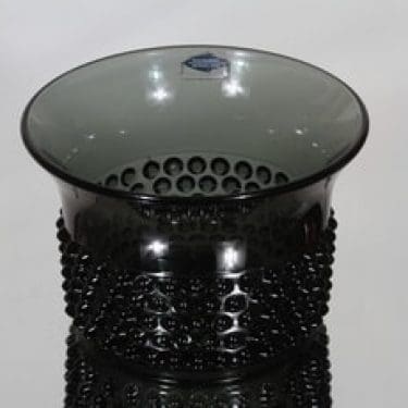 Nuutajärvi Näppyläkulh1 kulho, harmaa, suunnittelija Saara Hopea,