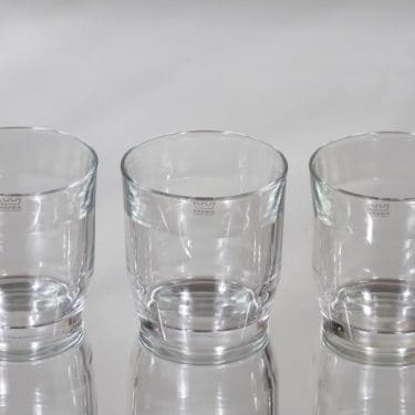 Nuutajärvi Prisma lasit, 30 cl, 3 kpl, suunnittelija Kaj Franck, 30 cl