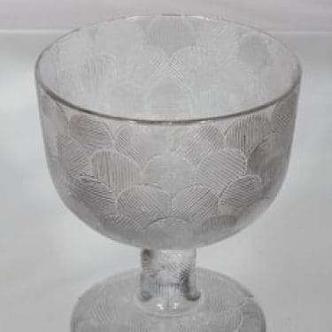 Nuutajärvi Miranda malja, jalallinen, suunnittelija Heikki Orvola, jalallinen