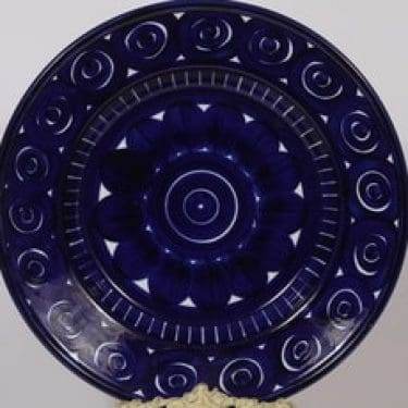 Arabia Valencia hedelmävati, käsinmaalattu, suunnittelija Ulla Procope, käsinmaalattu, suuri, syvä, signeerattu