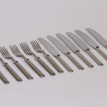 Sorsakoski veitset ja haarukat, 6+6 kpl, suunnittelija , teräs