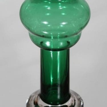 Riihimäen lasi Puisto maljakko, vihreä, suunnittelija Ulla-Maija Vikman,