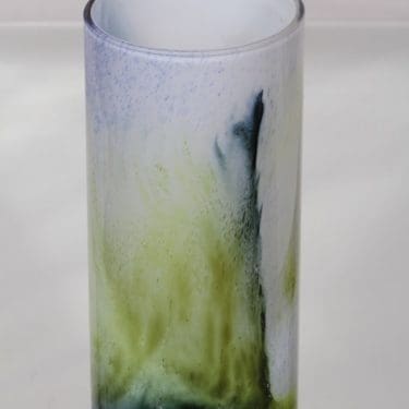 Riihimäen lasi Koralli maljakko, monivärinen, suunnittelija Tamara Aladin, suuri, opaaliverho