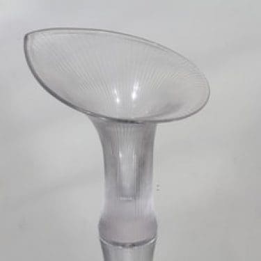 Iittala Kantarelli taidelasi, signeerattu, suunnittelija Tapio Wirkkala, signeerattu, viivahiottu