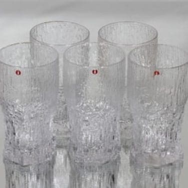 Iittala Aslak lasit, 35 cl, 5 kpl, suunnittelija Tapio Wirkkala, 35 cl
