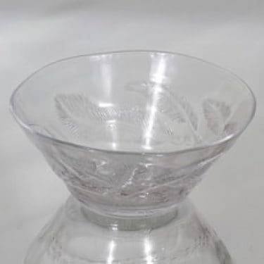 Nuutajärvi Pioni kulho, kirkas, suunnittelija Oiva Toikka,