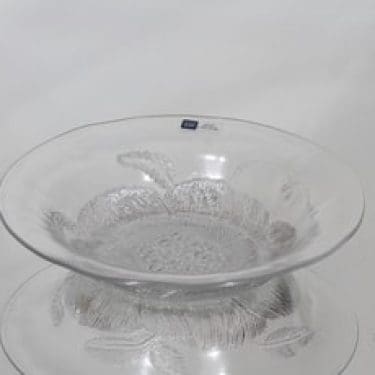 Nuutajärvi Pioni lautanen, syvä, suunnittelija Oiva Toikka, syvä