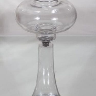 Riihimäen lasi Majakka kynttilälyhty, kirkas, suunnittelija Nanny Still, suuri