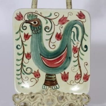 Arabia koristelaatta, käsinmaalattu, suunnittelija , käsinmaalattu