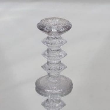 Iittala Festivo kynttilänjalka, kirkas, suunnittelija Timo Sarpaneva,
