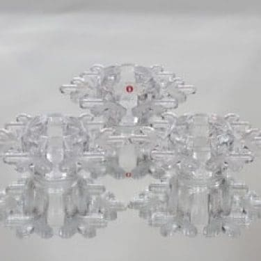 Iittala Snow Crystal tuikkulyhdyt, kirkas, 3 kpl, suunnittelija Valto Kokko,