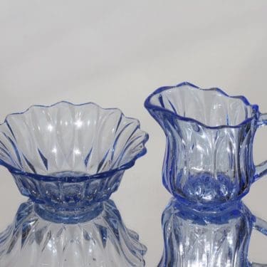 Karhula sugar bowl and creamer, sininen, suunnittelija ,