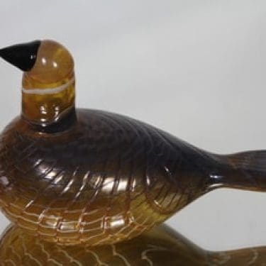 Nuutajärvi koristelintu, Karjalan kultakäkönen, suunnittelija Oiva Toikka, Karjalan kultakäkönen, filigraani, lysteri, signeerattu