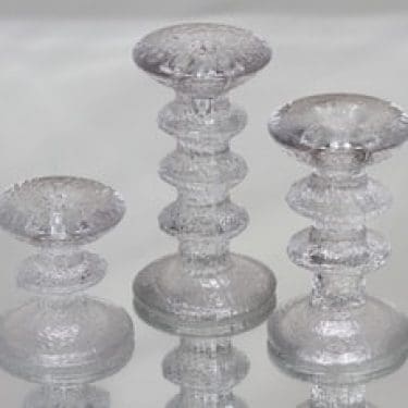 Iittala Festivo kynttilänjalat, eri kokoja, 3 kpl, suunnittelija Timo Sarpaneva, eri kokoja