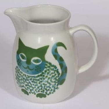 Arabia Kissa kaadin, 2 l, suunnittelija Gunvor Olin-Grönqvist, 2 l, suuri, puhalluskoriste