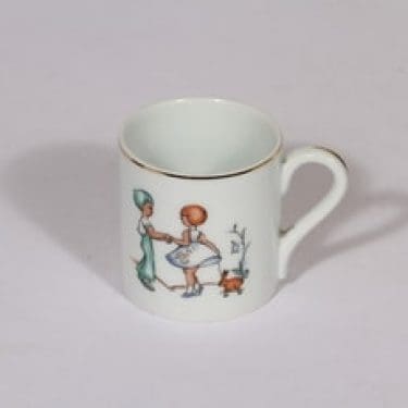 Arabia Åt en snäll flicka lasten muki, suunnittelija , pieni, siirtokuva