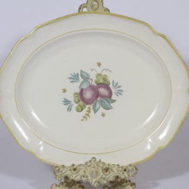 Arabia Sylvi vati, suunnittelija Kaarina Aho, suuri, siirtokuva, hedelmäaihe