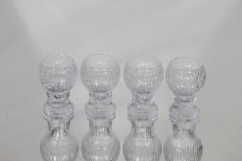 Iittala Kekkerit snapsilasit, 5 cl, 4 kpl, suunnittelija Timo Sarpaneva, 5 cl, pieni