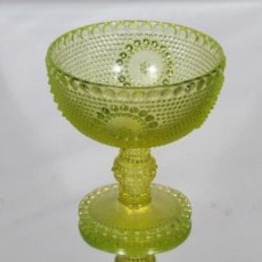 Riihimäen lasi Grapponia kulho, jalallinen, suunnittelija Nanny Still, jalallinen