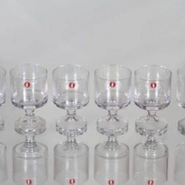 Iittala Karelia snapsilasit, 4 cl, 6 kpl, suunnittelija Tapio Wirkkala, 4 cl
