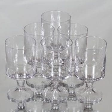 Iittala Karelia valkoviinilasit, 18 cl, 6 kpl, suunnittelija Tapio Wirkkala, 18 cl