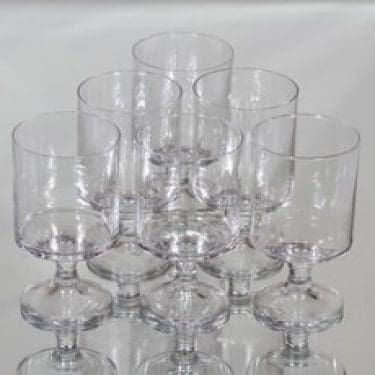 Iittala Karelia punaviinilasit, 25 cl, 6 kpl, suunnittelija Tapio Wirkkala, 25 cl