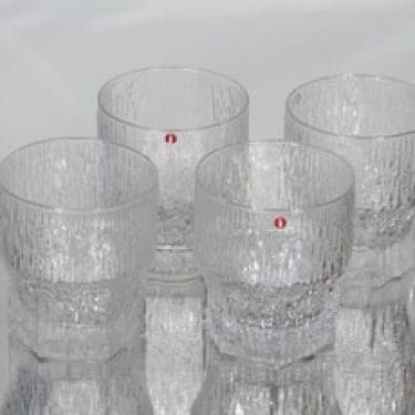 Iittala Aslak viskilasit, 35 cl, 4 kpl, suunnittelija Tapio Wirkkala, 35 cl