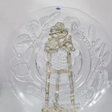 Nuutajärvi Pioni vati, kirkas, suunnittelija Oiva Toikka, suuri