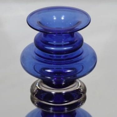 Riihimäen lasi Tornado maljakko, signeerattu, suunnittelija Tamara Aladin, signeerattu