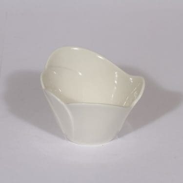 Arabia Tuuli annoskulho, valkoinen, suunnittelija Heljä Liukko-Sundström,