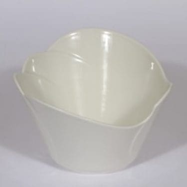 Arabia Tuuli kulho, valkoinen, suunnittelija Heljä Liukko-Sundström,