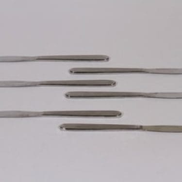 Hackman Scandia veitset, teräs, 6 kpl, suunnittelija Kaj Franck, teräs