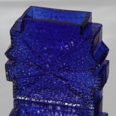 Riihimäen lasi Stellaria maljakko, massiivinen, suunnittelija Nanny Still, massiivinen