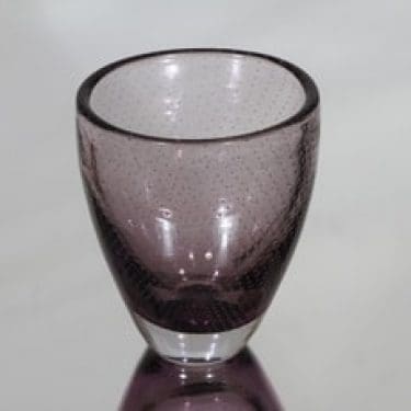 Nuutajärvi GN 16 malja, signeerattu, suunnittelija Gunnel Nyman, signeerattu, pieni