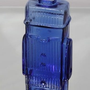 Riihimäen lasi Maaherra koristepullo, sininen, suunnittelija Helena Tynell, suuri