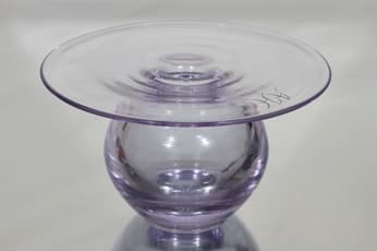 Riihimäen lasi Saturnus art glass, signed, designer Nanny Still, big